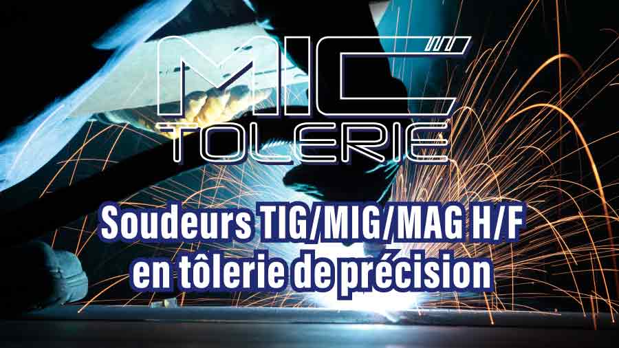 MIC recrute soudeur TIG/MIG/MAG ALU/INOX/ACIER H/F en tôlerie de précision